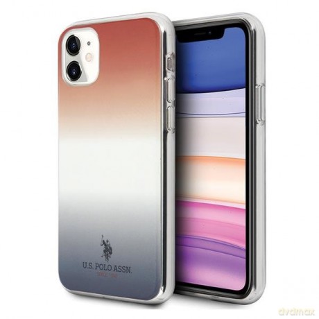 US Polo USHCN61TRDGRB iPhone 11 czerwono-niebieski/blue&red Gradient Pattern Collection