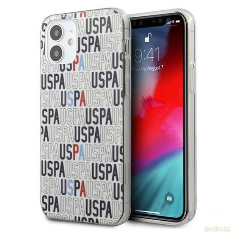 US Polo USHCP12SPCUSPA6 iPhone 12 mini 5,4" biały/white Logo Mania Collection