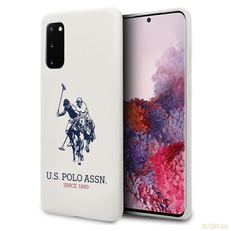 US Polo USHCS62SLHRWH S20 G980 biały/white Silicone Collection