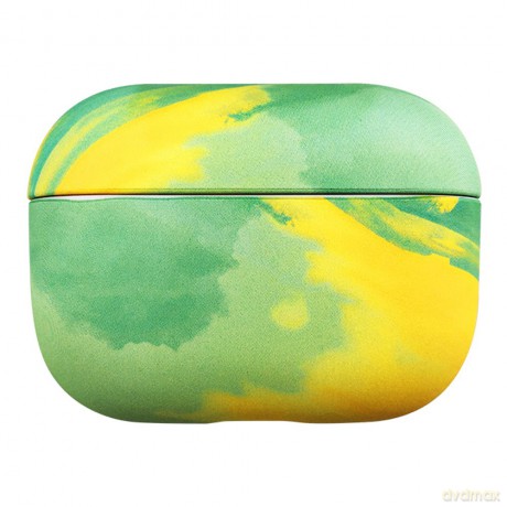Watercolor AirPods Case kolorowe etui hard case do AirPods Pro żółty
