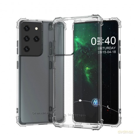 Wozinsky Anti Shock pancerne etui do Samsung Galaxy S21 Ultra 5G przezroczysty