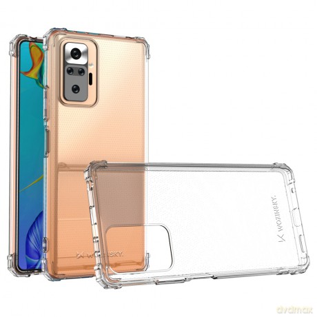 Wozinsky Anti Shock pancerne etui do Xiaomi Redmi Note 10 Pro przezroczysty