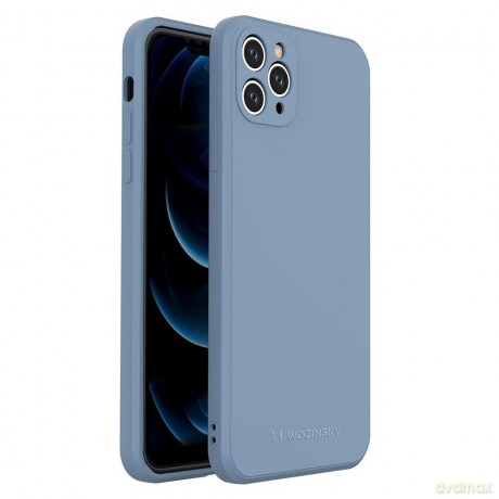 Wozinsky Color Case silikonowe elastyczne wytrzymałe etui iPhone 11 Pro Max niebieski