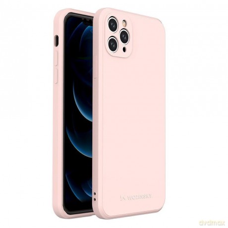 Wozinsky Color Case silikonowe elastyczne wytrzymałe etui iPhone 11 Pro Max różowy