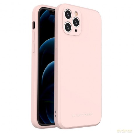Wozinsky Color Case silikonowe elastyczne wytrzymałe etui iPhone 11 Pro różowy