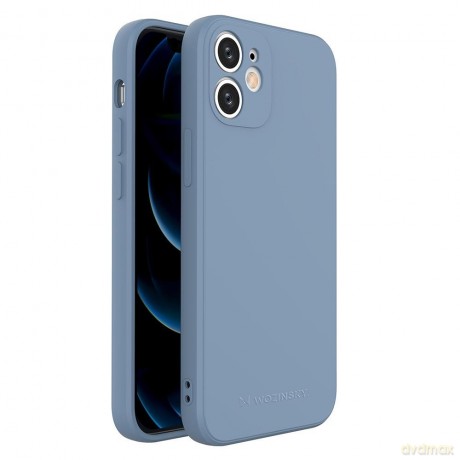 Wozinsky Color Case silikonowe elastyczne wytrzymałe etui iPhone 12 mini niebieski