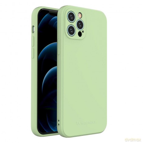 Wozinsky Color Case silikonowe elastyczne wytrzymałe etui iPhone 12 Pro zielony