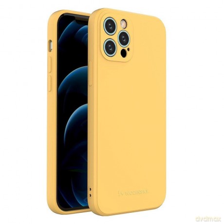 Wozinsky Color Case silikonowe elastyczne wytrzymałe etui iPhone 13 mini żółty