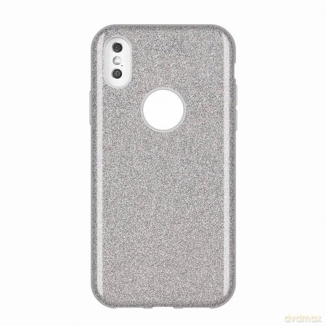 Wozinsky Glitter Case błyszczące etui pokrowiec z brokatem iPhone XS Max srebrny