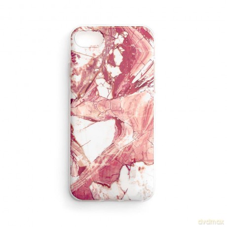 Wozinsky Marble żelowe etui pokrowiec marmur iPhone 13 mini różowy