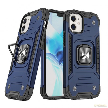 Wozinsky Ring Armor pancerne hybrydowe etui pokrowiec + magnetyczny uchwyt iPhone 12 mini niebieski