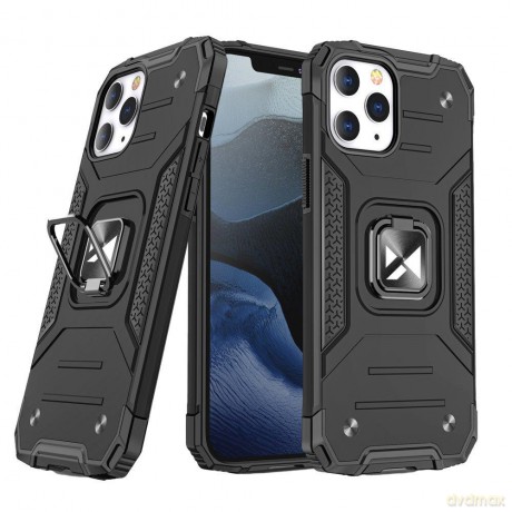Wozinsky Ring Armor pancerne hybrydowe etui pokrowiec + magnetyczny uchwyt iPhone 13 mini czarny