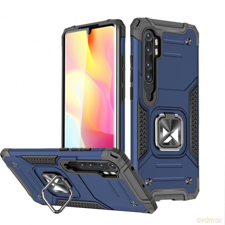 Wozinsky Ring Armor pancerne hybrydowe etui pokrowiec + magnetyczny uchwyt Xiaomi Redmi Note 10 Pro niebieski