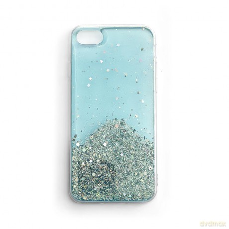 Wozinsky Star Glitter błyszczące etui pokrowiec z brokatem Samsung Galaxy S21 5G niebieski