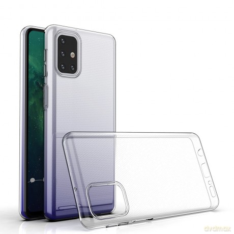 Żelowy pokrowiec etui Ultra Clear 0.5mm Samsung Galaxy M31s przezroczysty