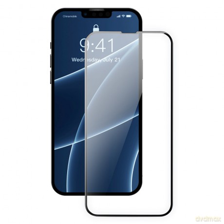 Baseus 0,3mm Full Screen Glass 2x szkło hartowane do iPhone 13 mini na cały ekran z ramką czarny (SGQP010001)