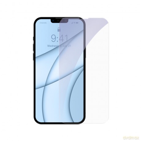 Baseus 2x szkło hartowane 0,3 mm Anti Blue Light iPhone 13 mini (SGBL020302) (case friendly)
