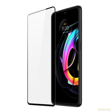 Dux Ducis 9D Tempered Glass wytrzymałe szkło hartowane 9H na cały ekran z ramką Motorola Moto Edge 20 Lite czarny (case friendly)