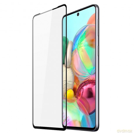 Dux Ducis 9D Tempered Glass wytrzymałe szkło hartowane 9H na cały ekran z ramką Samsung Galaxy A71 czarny (case friendly)