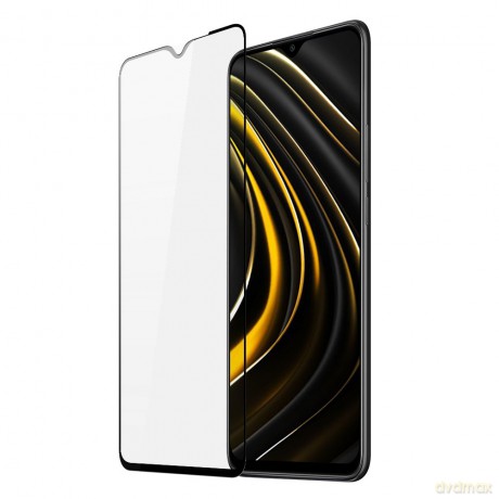 Dux Ducis 9D Tempered Glass wytrzymałe szkło hartowane 9H na cały ekran z ramką Xiaomi Poco M3 czarny (case friendly)