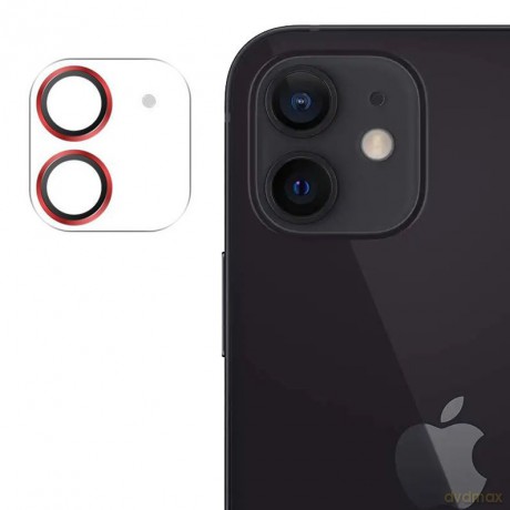 Joyroom Shining Series szkło hartowane na cały aparat obiektyw kamerę do iPhone 12 czerwony (JR-PF687)