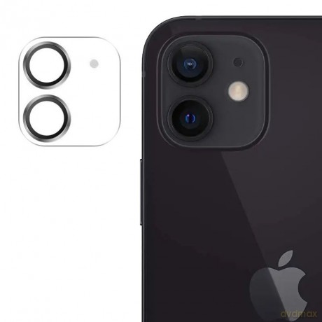 Joyroom Shining Series szkło hartowane na cały aparat obiektyw kamerę do iPhone 12 mini srebrny (JR-PF686)