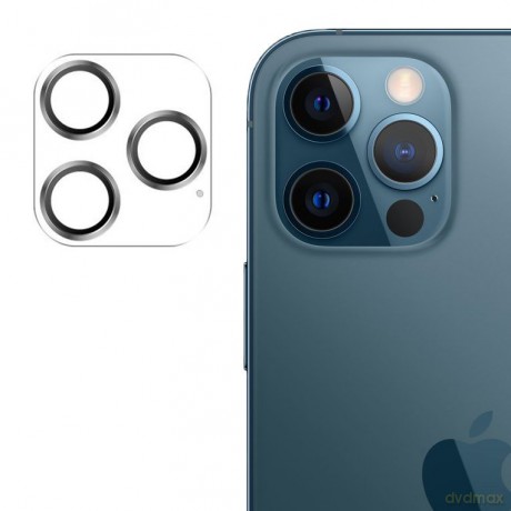 Joyroom Shining Series szkło hartowane na cały aparat obiektyw kamerę do iPhone 12 Pro srebrny (JR-PF688)