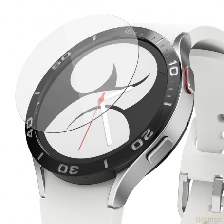 Ringke IDGL 4szt szkło hartowane do Samsung Galaxy Watch 4 44mm na zegarek kompatybilne z Ringke Bezel Styling (G4as054)