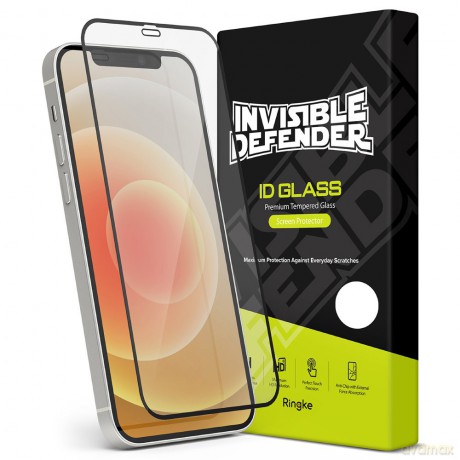 Ringke Invisible Defender ID Full Glass szkło hartowane 9H na cały ekran z ramką iPhone 12 mini (G7F022) (case friendly)