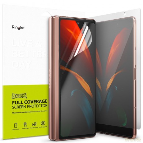 Ringke Invisible Defender zestaw folii ochronnych na dwa wyświetlacze ekrany Samsung Galaxy Z Fold 2 5G (I8D015)