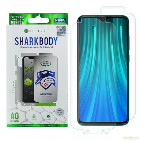 Shark Full Body Film antybakteryjna samoregenerująca się folia ochronna na cały telefon (przód + tył) Xiaomi Redmi Note 8 Pro