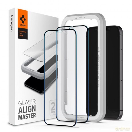 Szkło Hartowane Spigen Alm Glass Fc 2-Pack Iphone 12/12 Pro Black