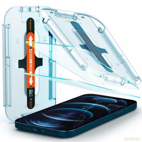 Szkło Hartowane Spigen Glas.Tr "Ez Fit" 2-Pack Iphone 12 Pro Max