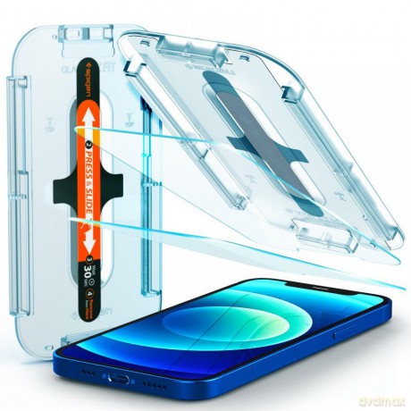 Szkło Hartowane Spigen Glas.Tr "Ez Fit" 2-Pack Iphone 12/12 Pro