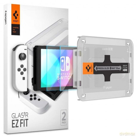 Szkło Hartowane Spigen Glas.Tr "Ez Fit" 2-Pack Nintendo Switch Oled