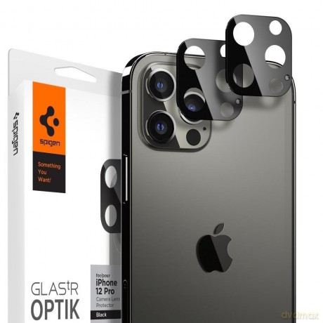 Szkło Hartowane Spigen Optik.Tr Camera Lens Iphone 12 Pro Black