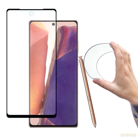Wozinsky Full Cover Flexi Nano folia szklana szkło hartowane z ramką Samsung Galaxy Note 20 czarny