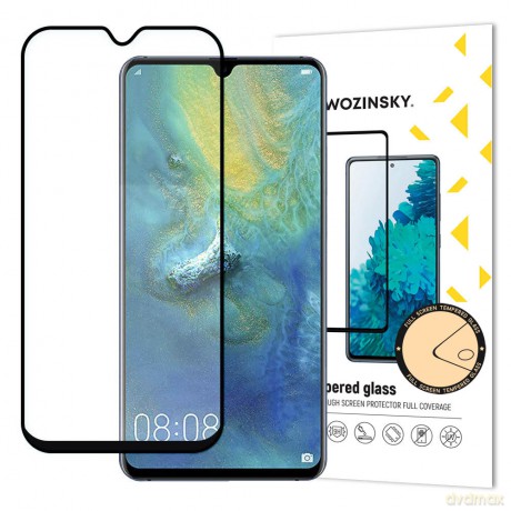 Wozinsky super wytrzymałe szkło hartowane Full Glue na cały ekran z ramką Case Friendly Huawei Mate 20 czarny