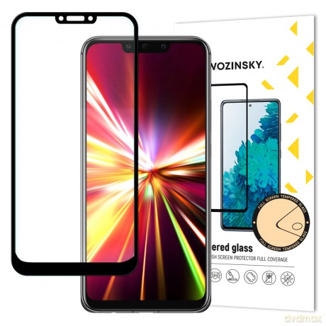 Wozinsky super wytrzymałe szkło hartowane Full Glue na cały ekran z ramką Case Friendly Huawei Mate 20 Lite czarny