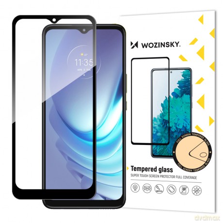 Wozinsky super wytrzymałe szkło hartowane Full Glue na cały ekran z ramką Case Friendly Motorola Moto G50 czarny
