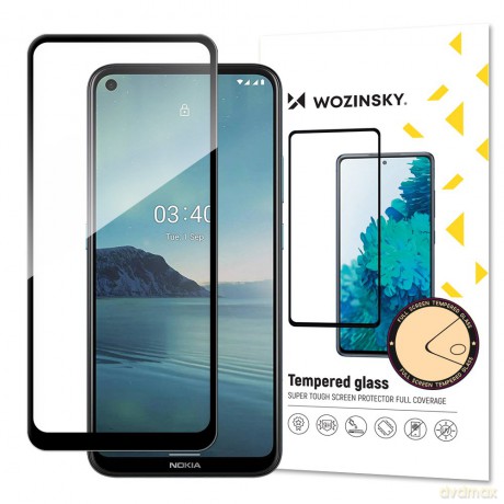 Wozinsky super wytrzymałe szkło hartowane Full Glue na cały ekran z ramką Case Friendly Nokia 3.4 czarny