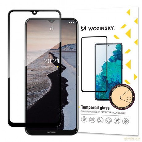 Wozinsky super wytrzymałe szkło hartowane Full Glue na cały ekran z ramką Case Friendly Nokia G10 czarny