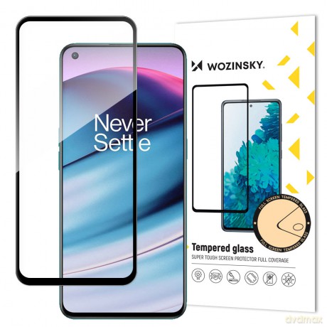 Wozinsky super wytrzymałe szkło hartowane Full Glue na cały ekran z ramką Case Friendly OnePlus Nord CE 5G czarny