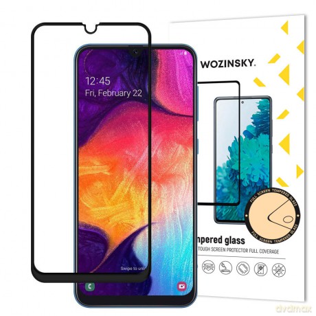 Wozinsky super wytrzymałe szkło hartowane Full Glue na cały ekran z ramką Case Friendly Samsung Galaxy A40 czarny