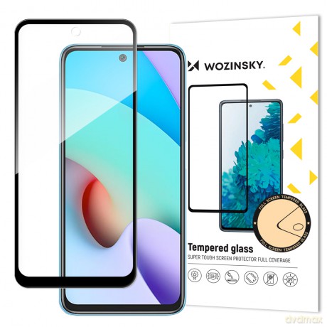 Wozinsky super wytrzymałe szkło hartowane Full Glue na cały ekran z ramką Case Friendly Xiaomi Redmi 10 czarny