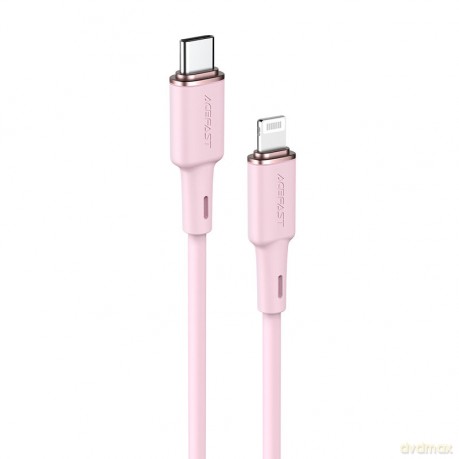 Acefast kabel MFI USB Typ C - Lightning 1,2m, 30W, 3A różowy (C2-01 pink)