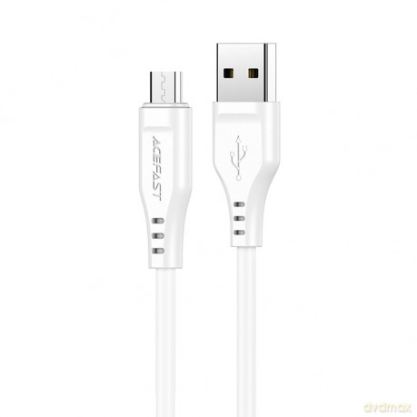 Acefast kabel USB - micro USB 1,2m, 2,4A biały (C3-09 white)