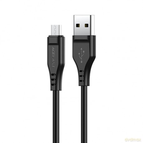 Acefast kabel USB - micro USB 1,2m, 2,4A czarny (C3-09 black)