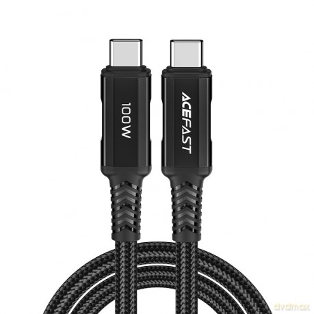 Acefast kabel USB Typ C - USB Typ C 2m, 100W (20V/5A) czarny (C4-03 Black)