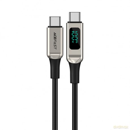 Acefast kabel USB Typ C - USB Typ C 2m, 100W (20V/5A) srebrny (C6-03 silver)